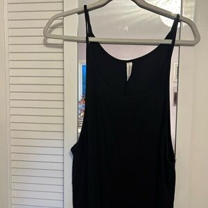 Athleta Black Ribbed Tank dress